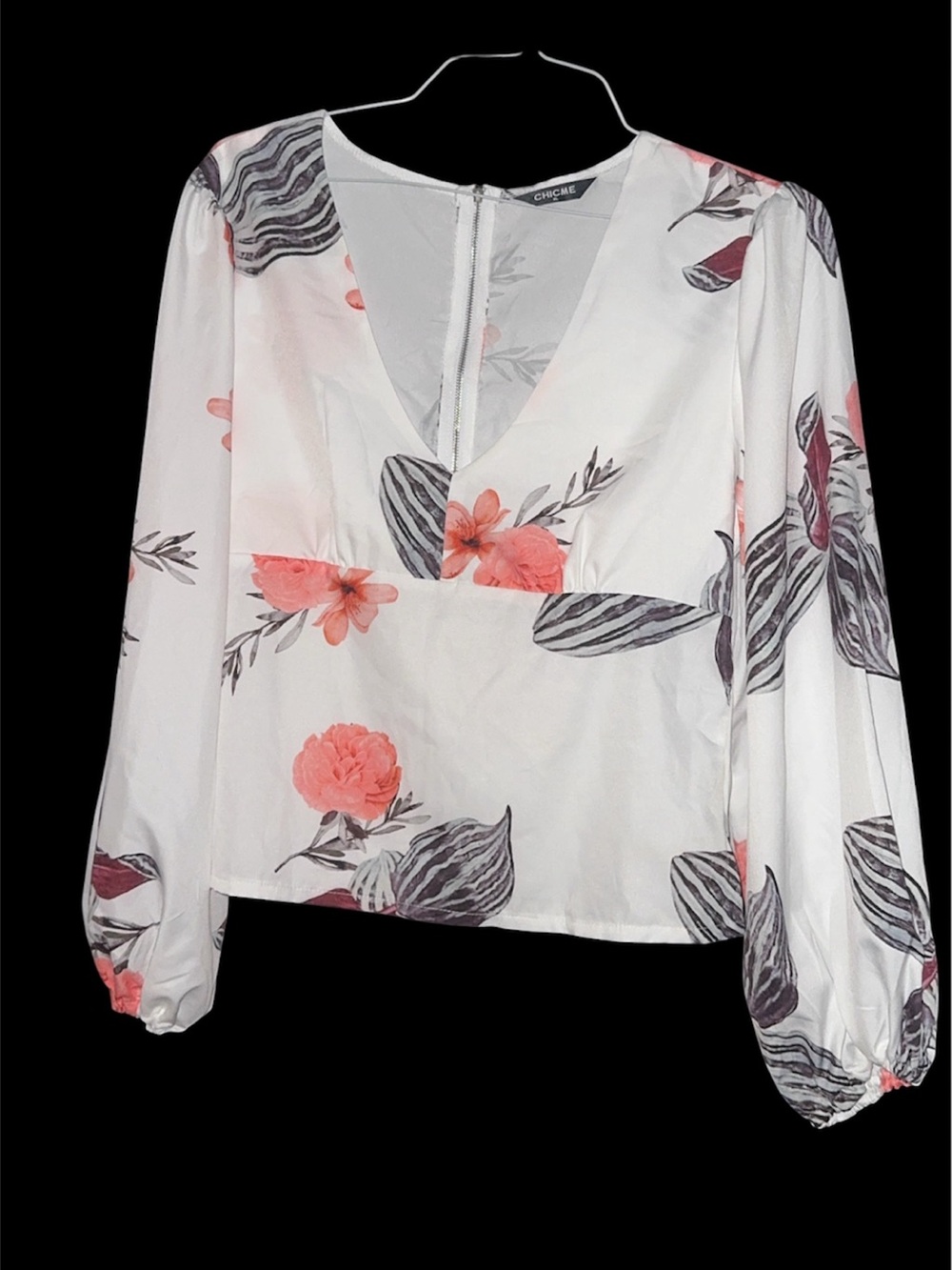 CHICME Floral Blouse 🌸 Size XL (fits more like a Medium–Large) - Picture 3 of 7
